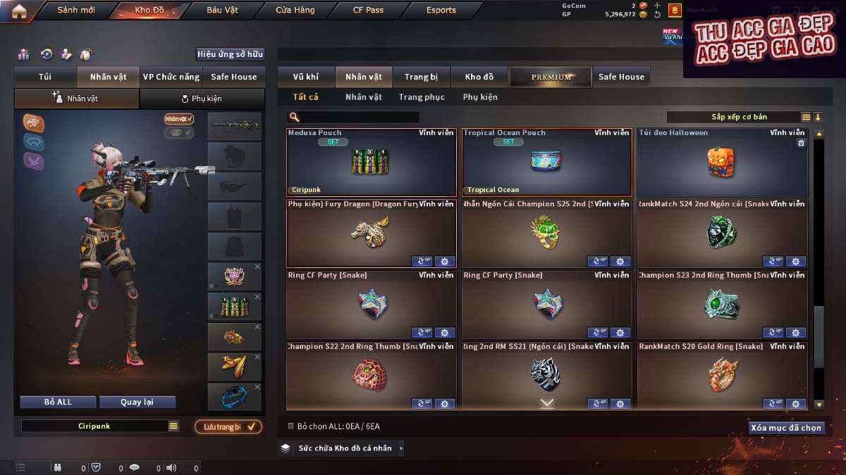 shop acc cf uy tin gia re